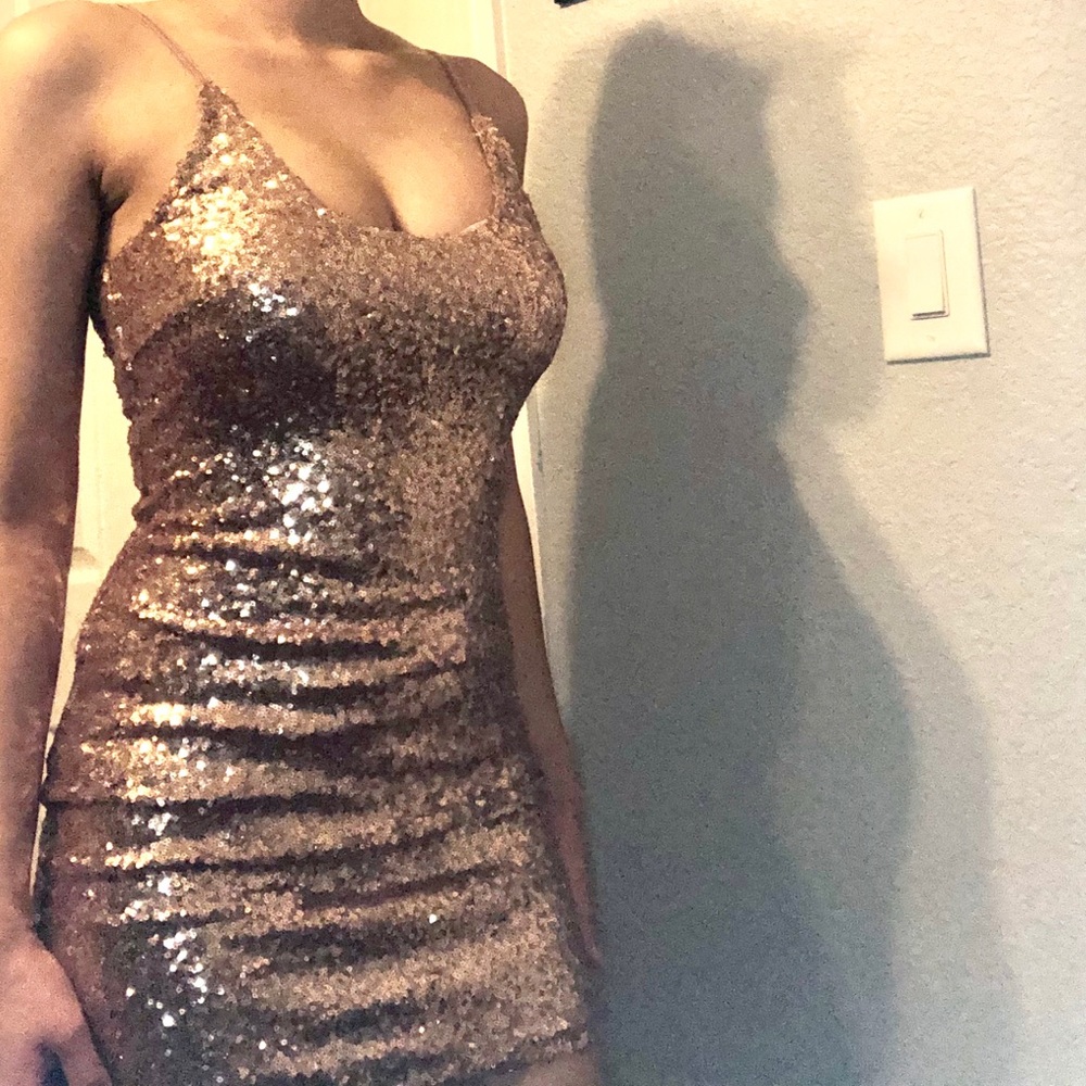 Fashion Nova pink sparkle dress